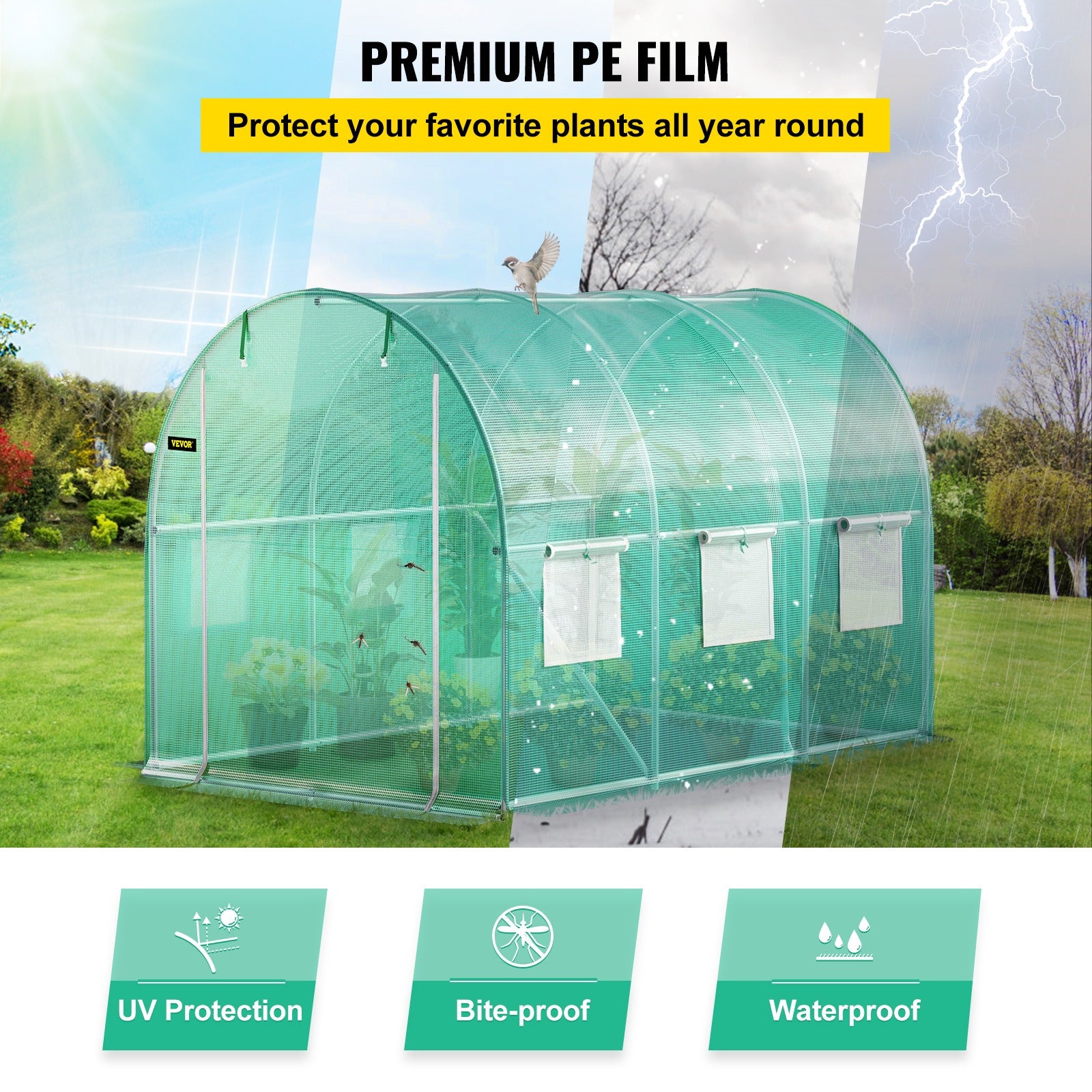 Walk-in Tunnel Gewächshaus, 12700g für Alltag und Zuhause – Detailansicht 7