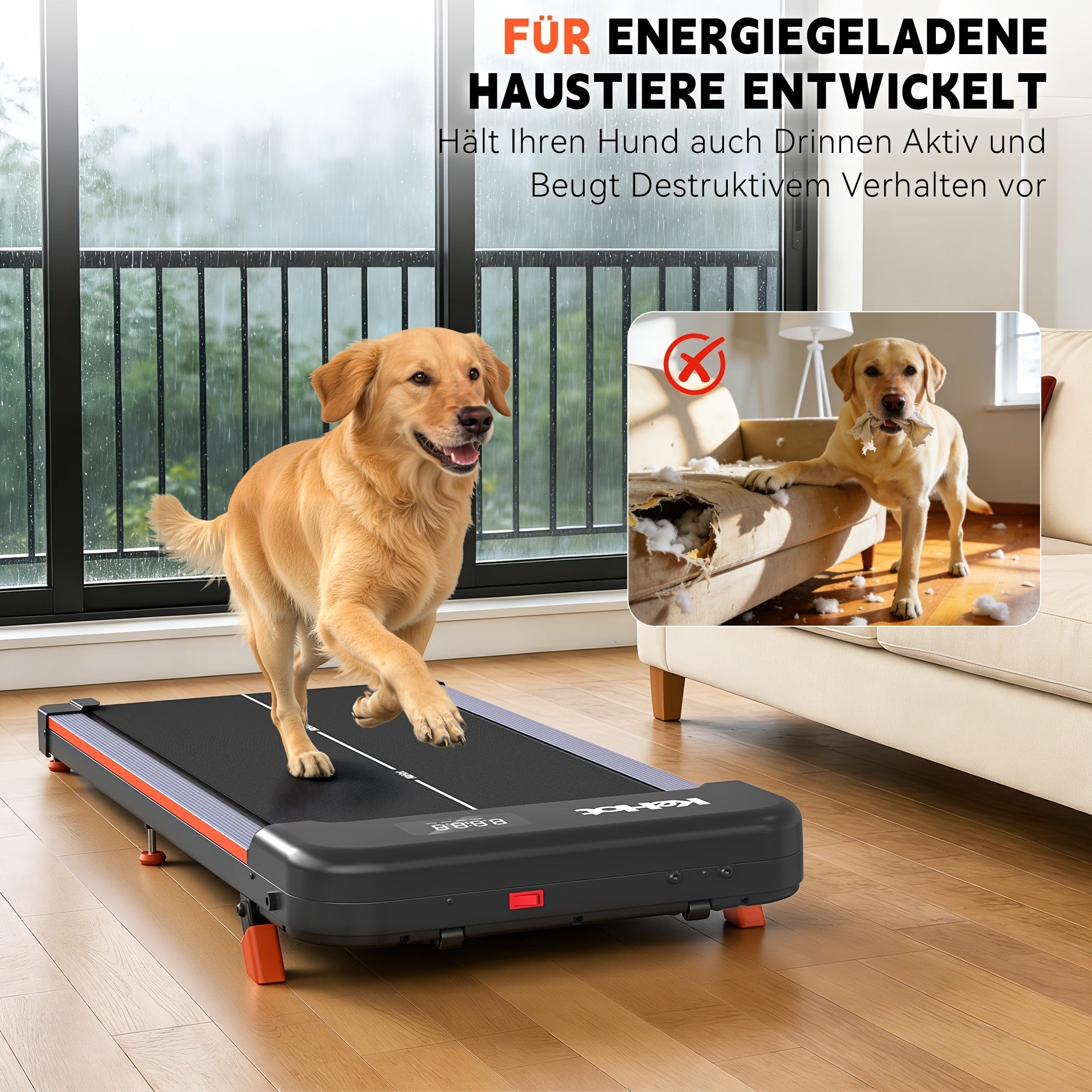 Walking Pad, LED-Beleuchtung für Gehen zu Hause und Homeoffice – Detailansicht 6