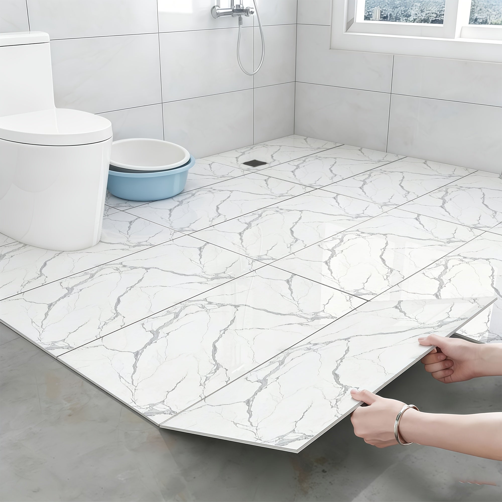 Wandpaneele, Carrara Weiß für Wohnbereich und Alltag – Detailansicht 10