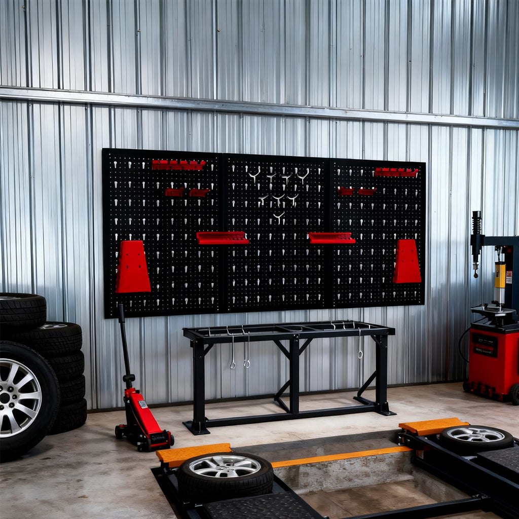 Wandregal, Metall für Werkstatt und Garage – Detailansicht 8