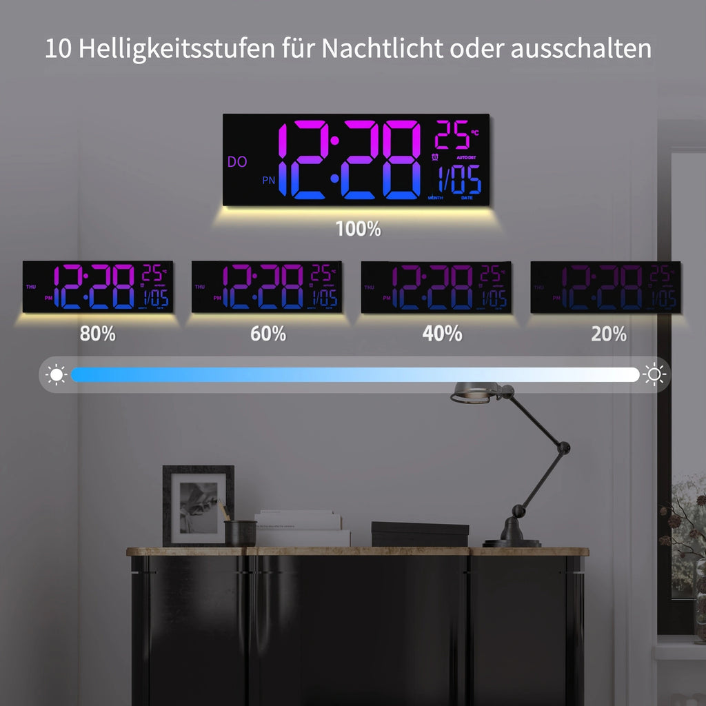 Wanduhr, 41,15 cm für Alltag und Wohnbereich – Detailansicht 6