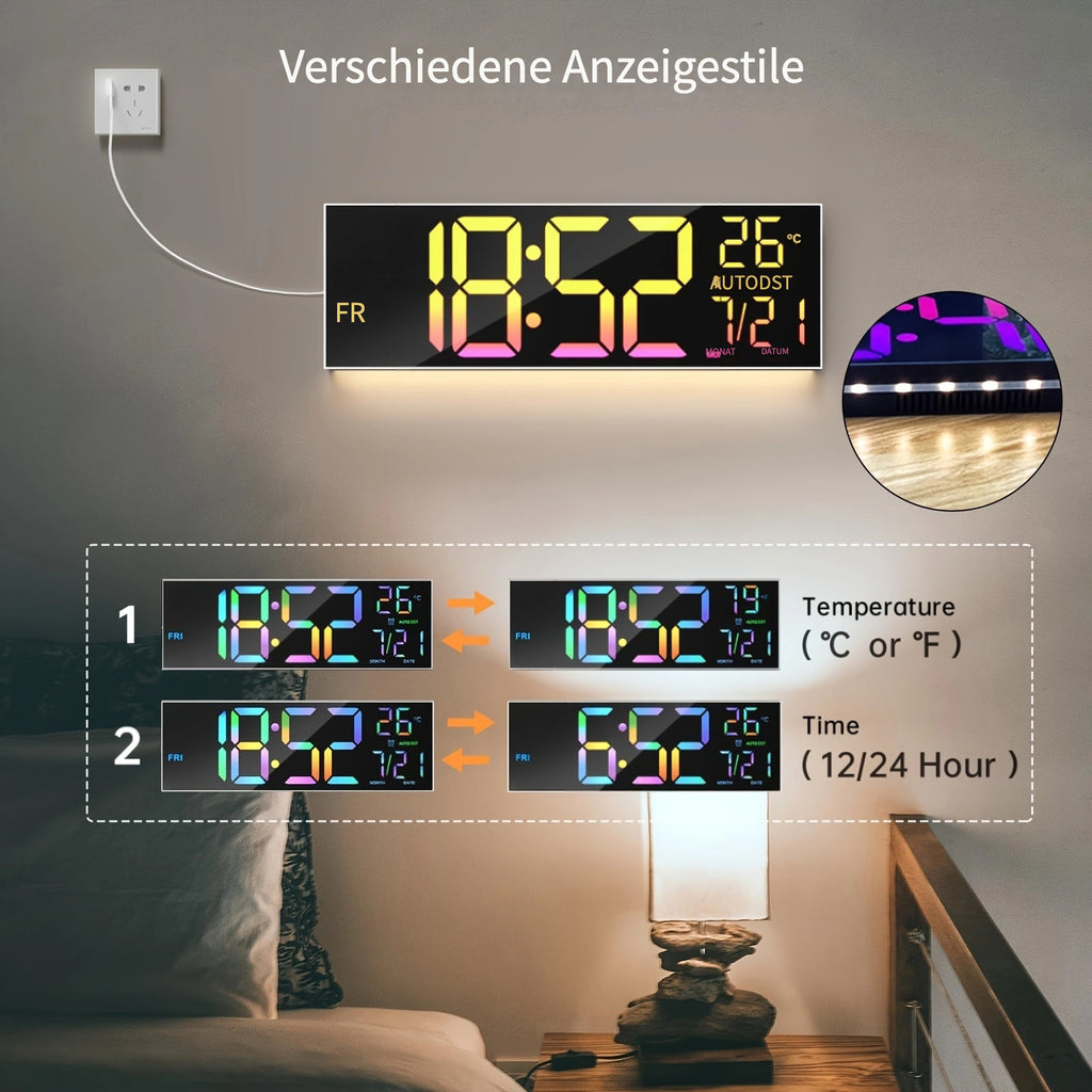 Wanduhr, 41,15 cm für Alltag und Wohnbereich – Detailansicht 7