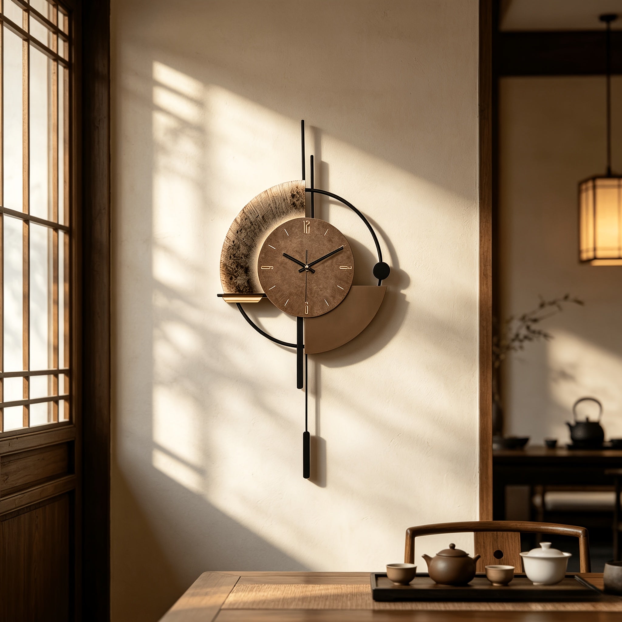 Wanduhr, Metall für Wohnbereich und Alltag – Detailansicht 5