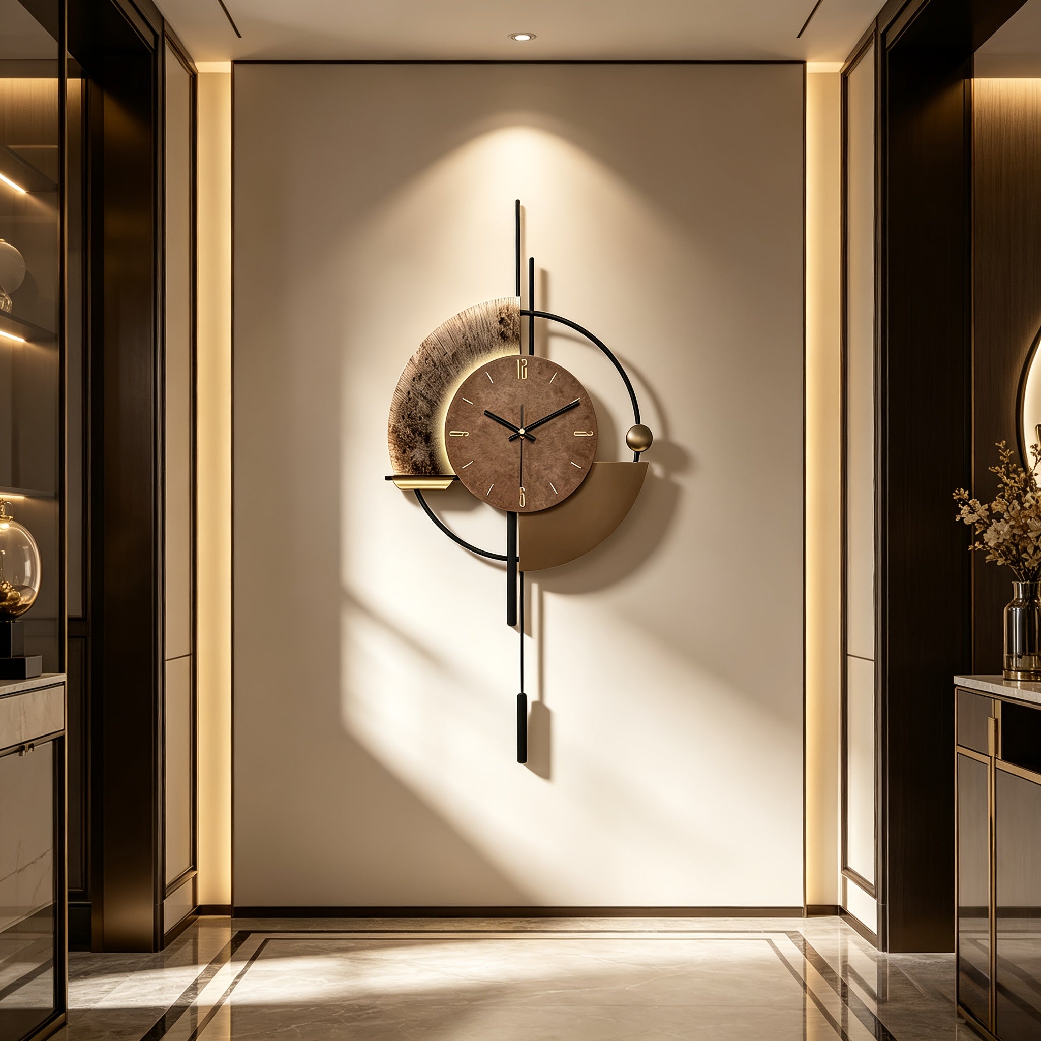 Wanduhr, Metall für Wohnbereich und Alltag – Detailansicht 6