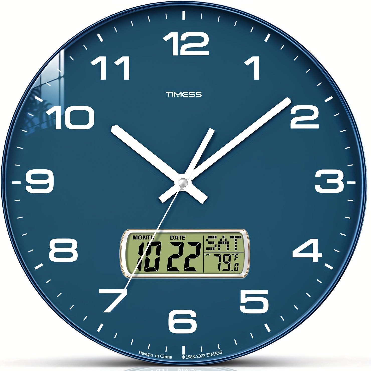 Wanduhr, Schwarz für Wohnbereich und Alltag – Detailansicht 4