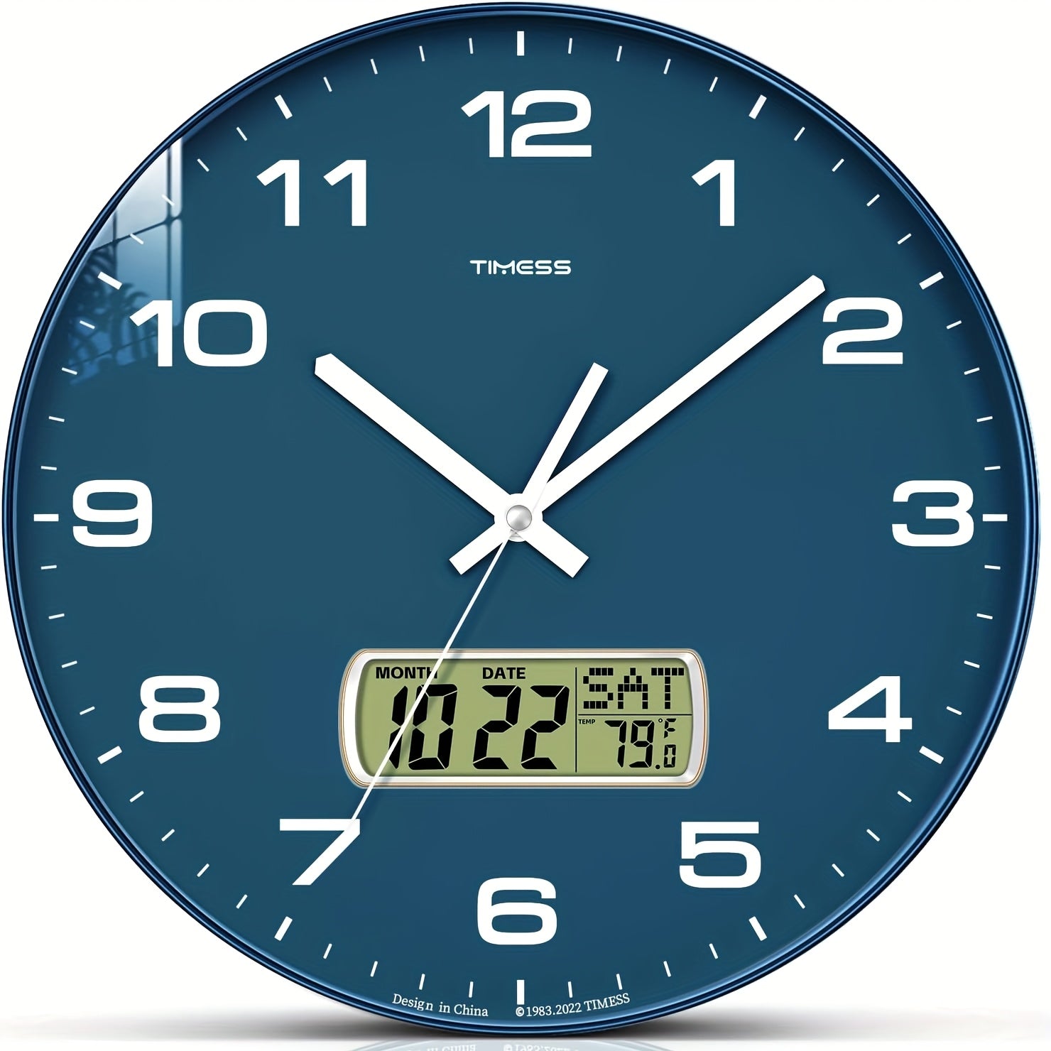 Wanduhr, Schwarz für Wohnbereich und Alltag – Detailansicht 15