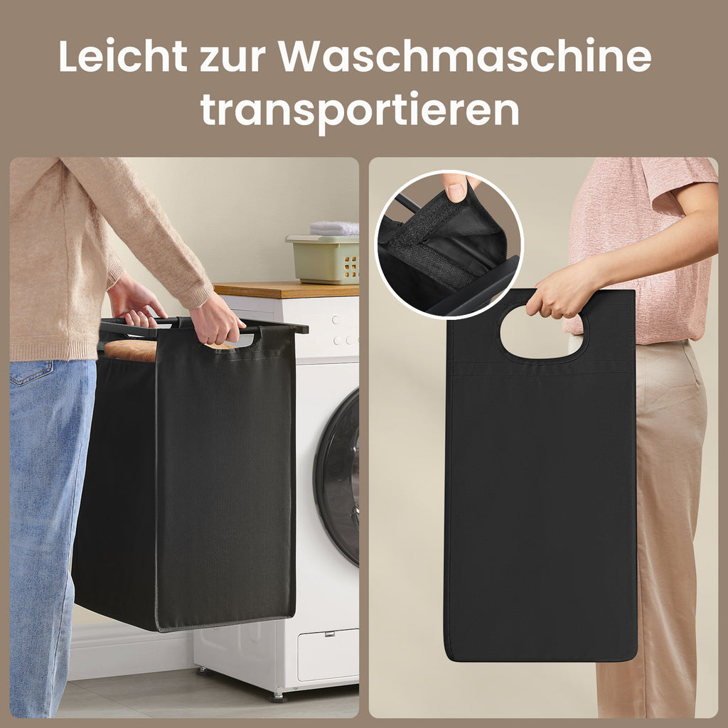 Wäschekorb, 2 x 46 für Zuhause und Alltag – Detailansicht 6