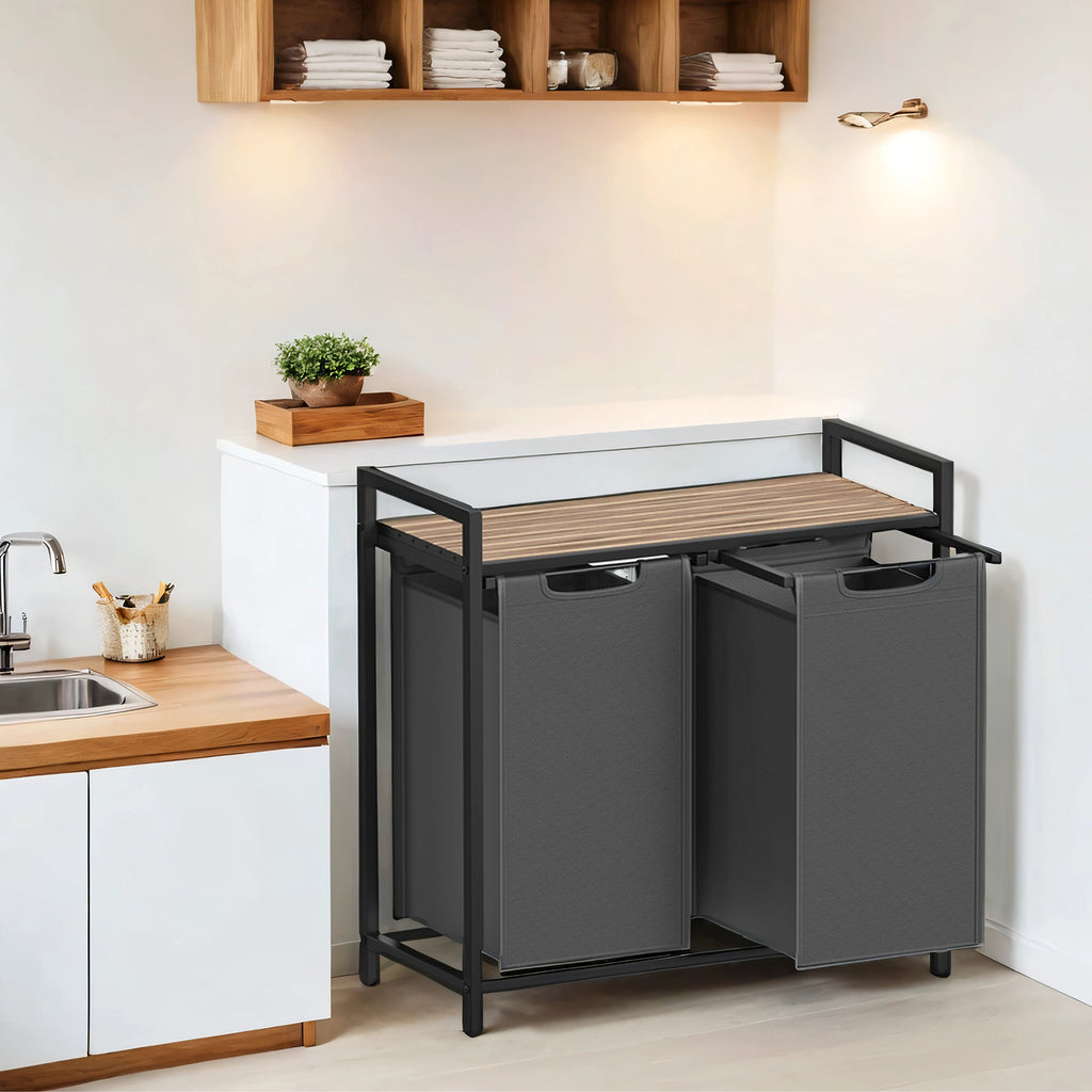 Wäschekorb, 2 x 46 für Zuhause und Alltag – Detailansicht 7