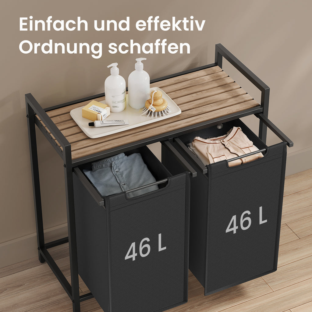 Wäschekorb, 46 L für Alltag – Detailansicht 5