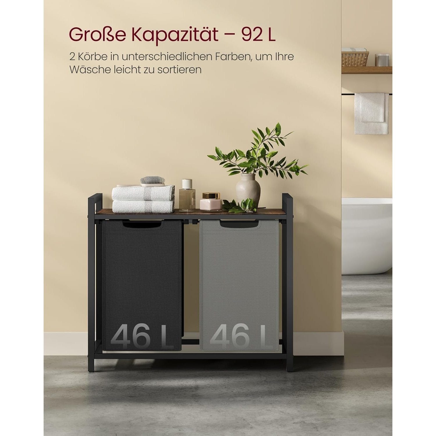 Wäschekorb, faltbar für Alltag und Zuhause – Detailansicht 11