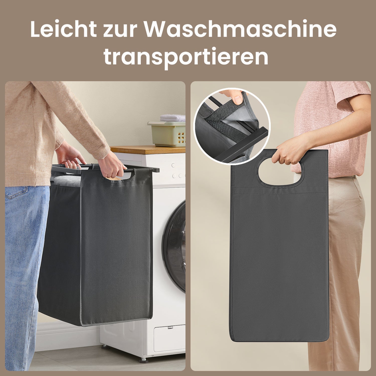 Wäschekorb, faltbar für Alltag und Zuhause – Detailansicht 16