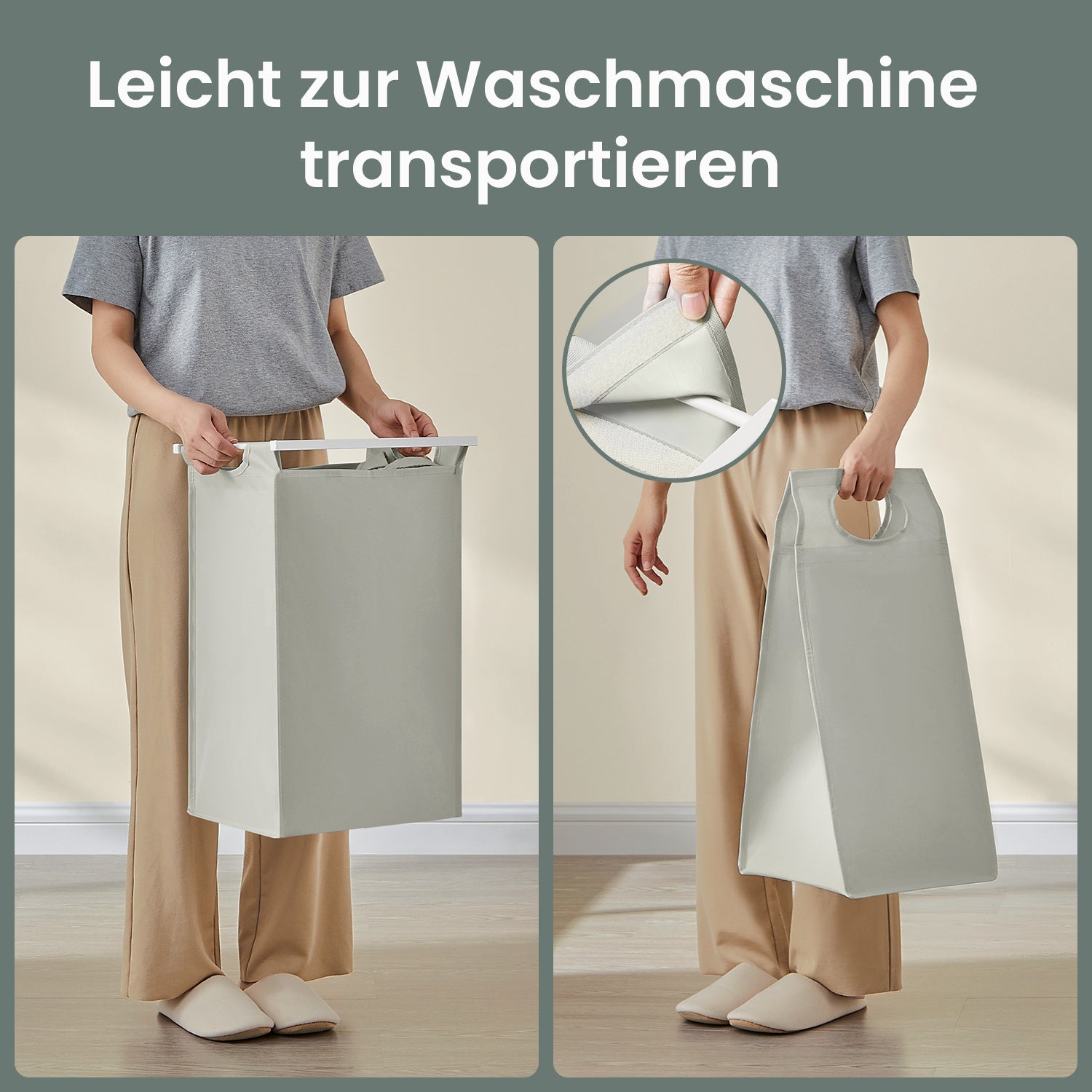Wäschekorb, faltbar für Alltag und Zuhause – Detailansicht 32