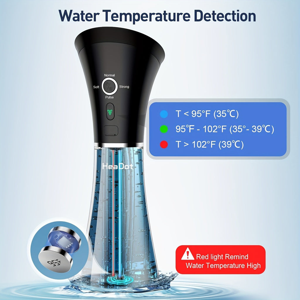 Wasserbetriebenes Ohrenschmalz-Entfernungssystem, 6 Aufsätze & 4 Druckeinstellungen für Senioren und Alltag – Detailansicht 7