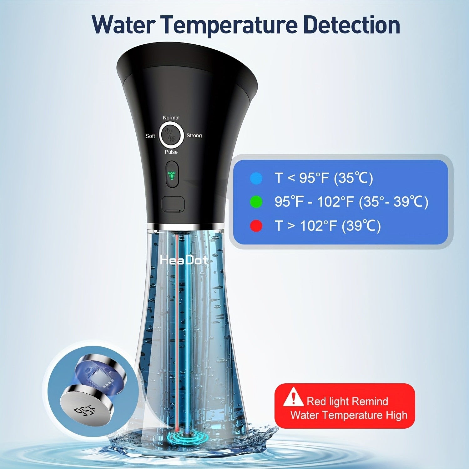 Wasserbetriebenes Ohrenschmalz-Entfernungssystem, 6 Aufsätze & 4 Druckeinstellungen für Senioren und Alltag – Detailansicht 7
