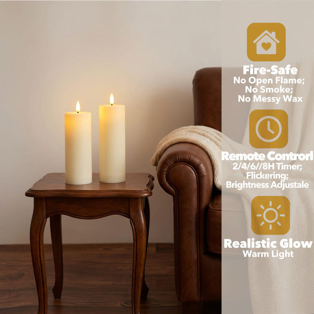 Wasserdichte Outdoor-Kerzen, LED-Beleuchtung für Schlafzimmer und Bett – Detailansicht 2