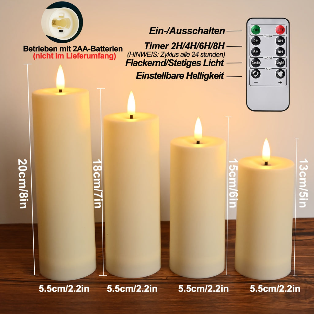 Wasserdichte Outdoor-Kerzen, LED-Beleuchtung für Schlafzimmer und Bett – Detailansicht 4
