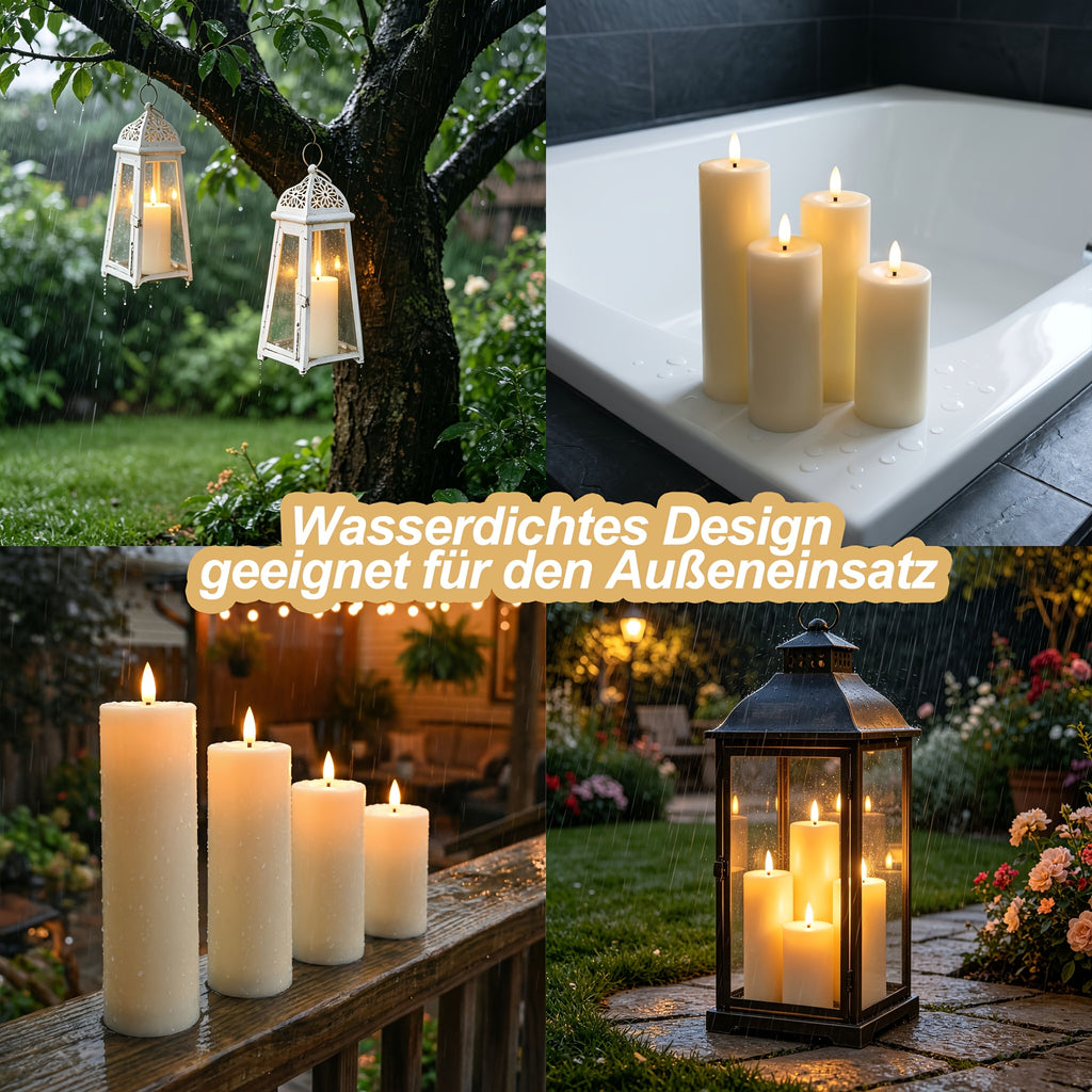 Wasserdichte Outdoor-Kerzen, LED-Beleuchtung für Schlafzimmer und Bett – Detailansicht 9