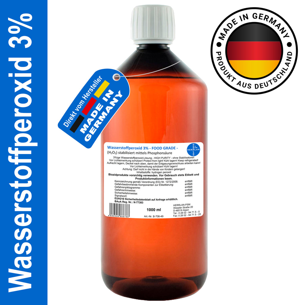 Wasserstoffperoxid, 1 Liter für Alltag und Zuhause – Hauptansicht