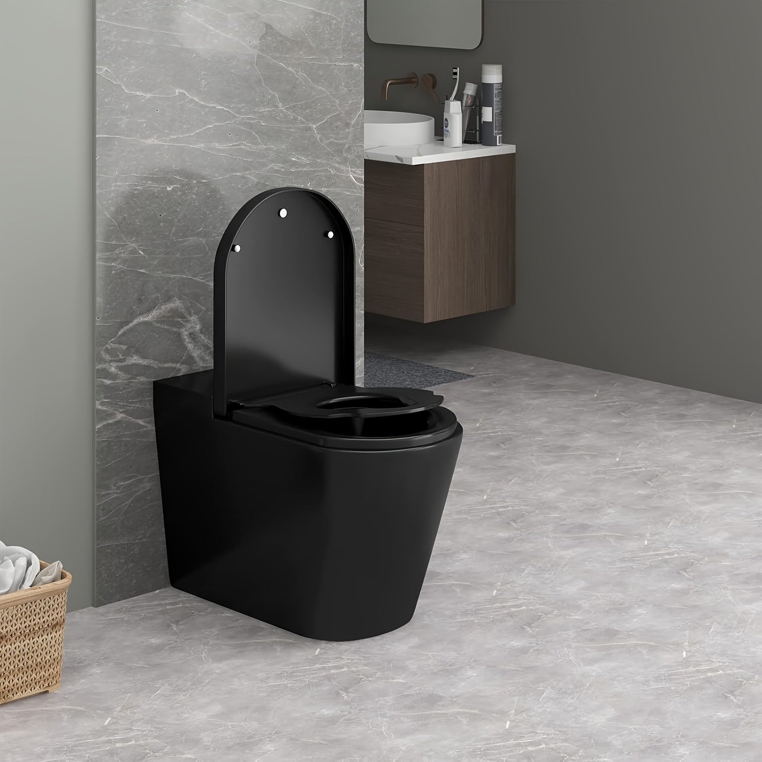 WC-Papiersitze, Schwarz für Alltag und Zuhause – Detailansicht 3