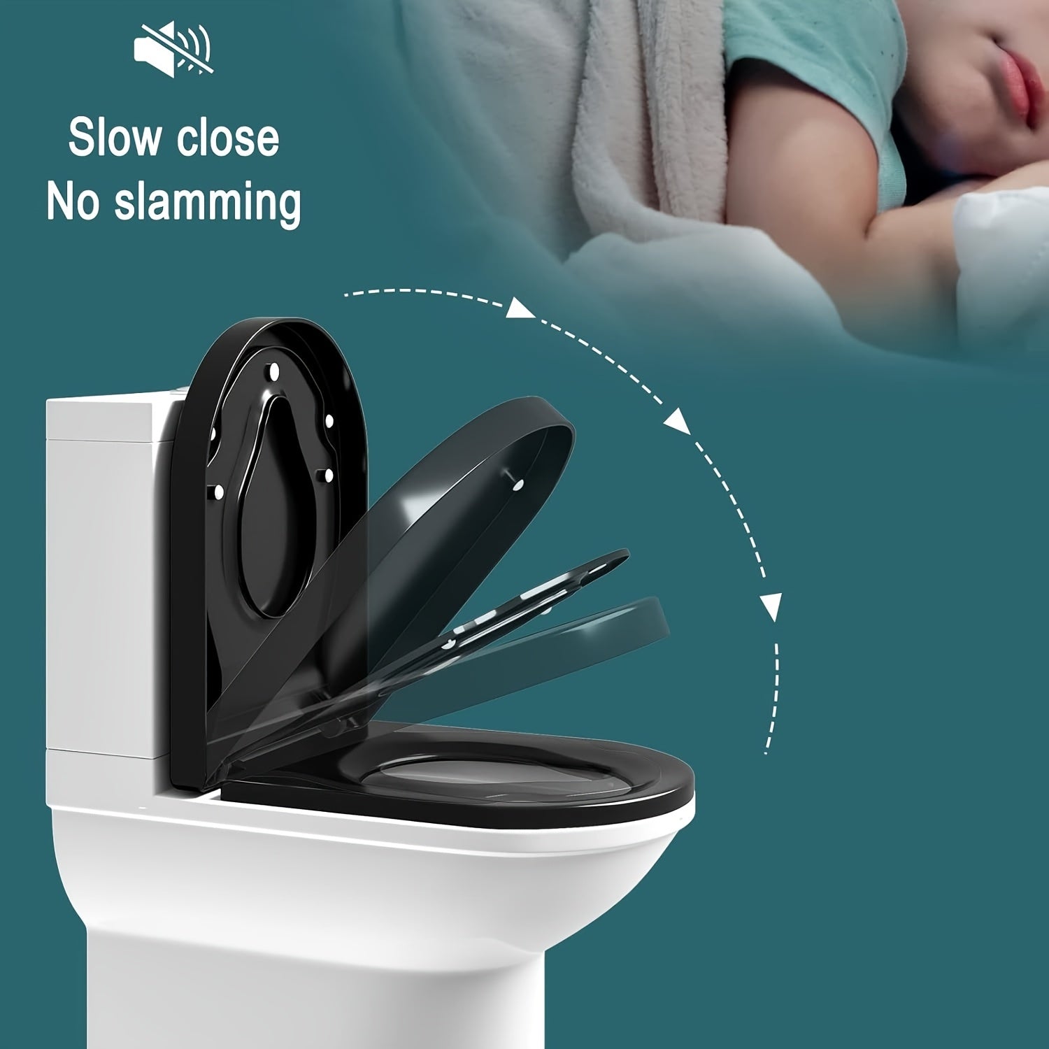 WC-Papiersitze, Schwarz für Alltag und Zuhause – Detailansicht 5