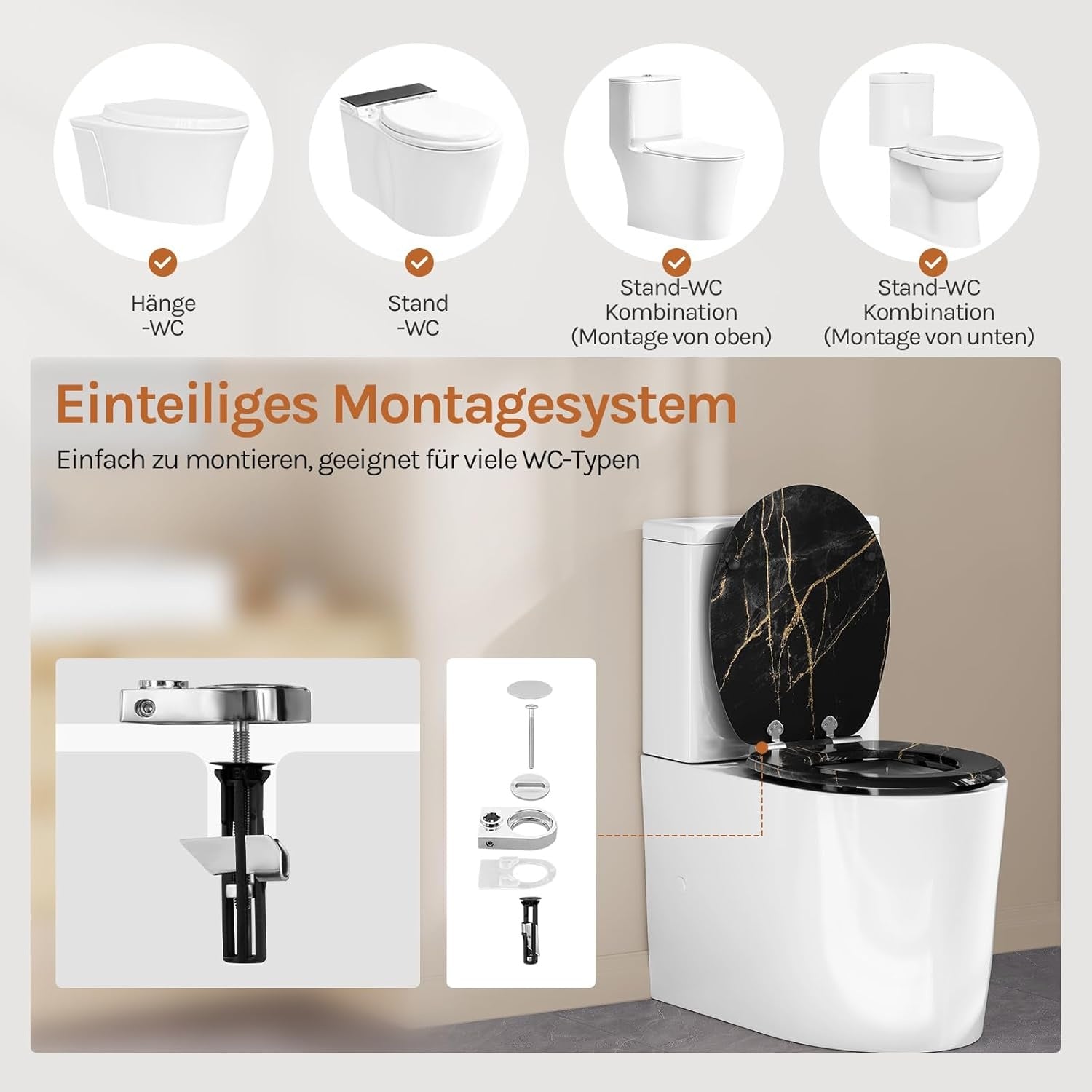 WC-Sitz, 1 Stück für Fahrzeug und unterwegs – Detailansicht 4