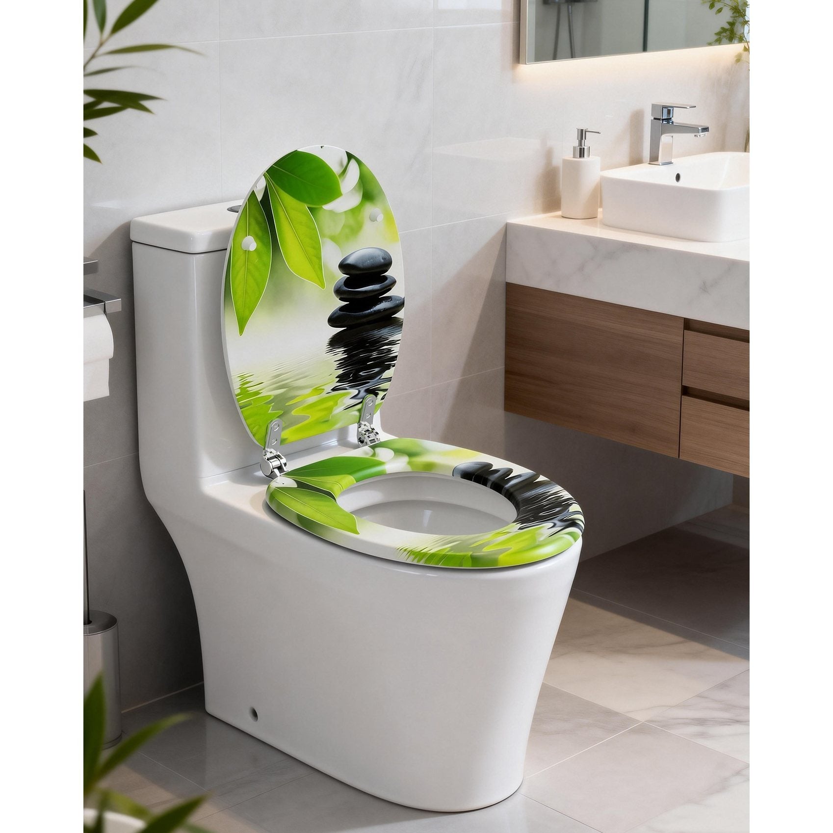 WC-Sitz, Bambus für Fahrzeug und unterwegs – Detailansicht 25
