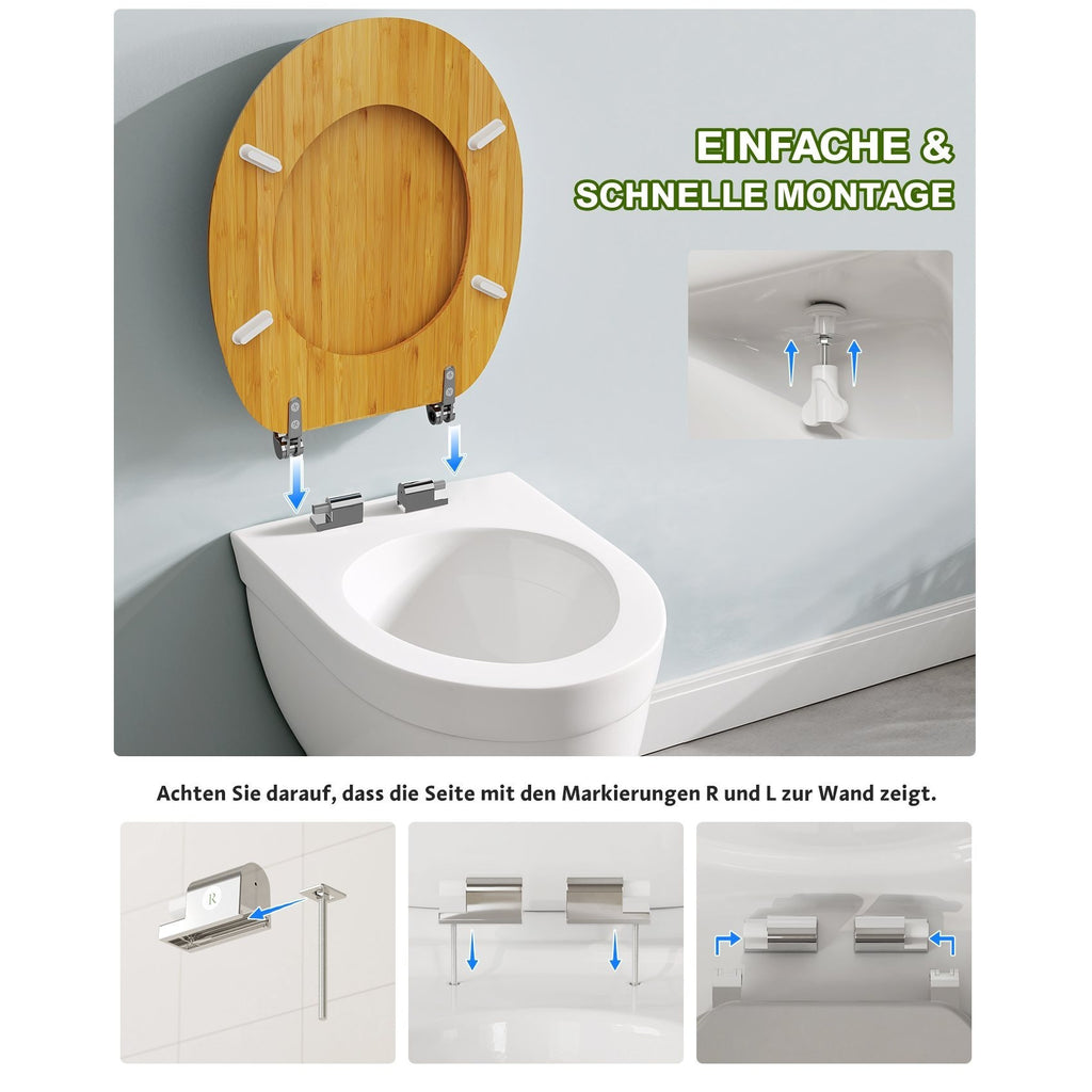 WC-Sitz, Bambus für Fahrzeug und unterwegs – Detailansicht 45