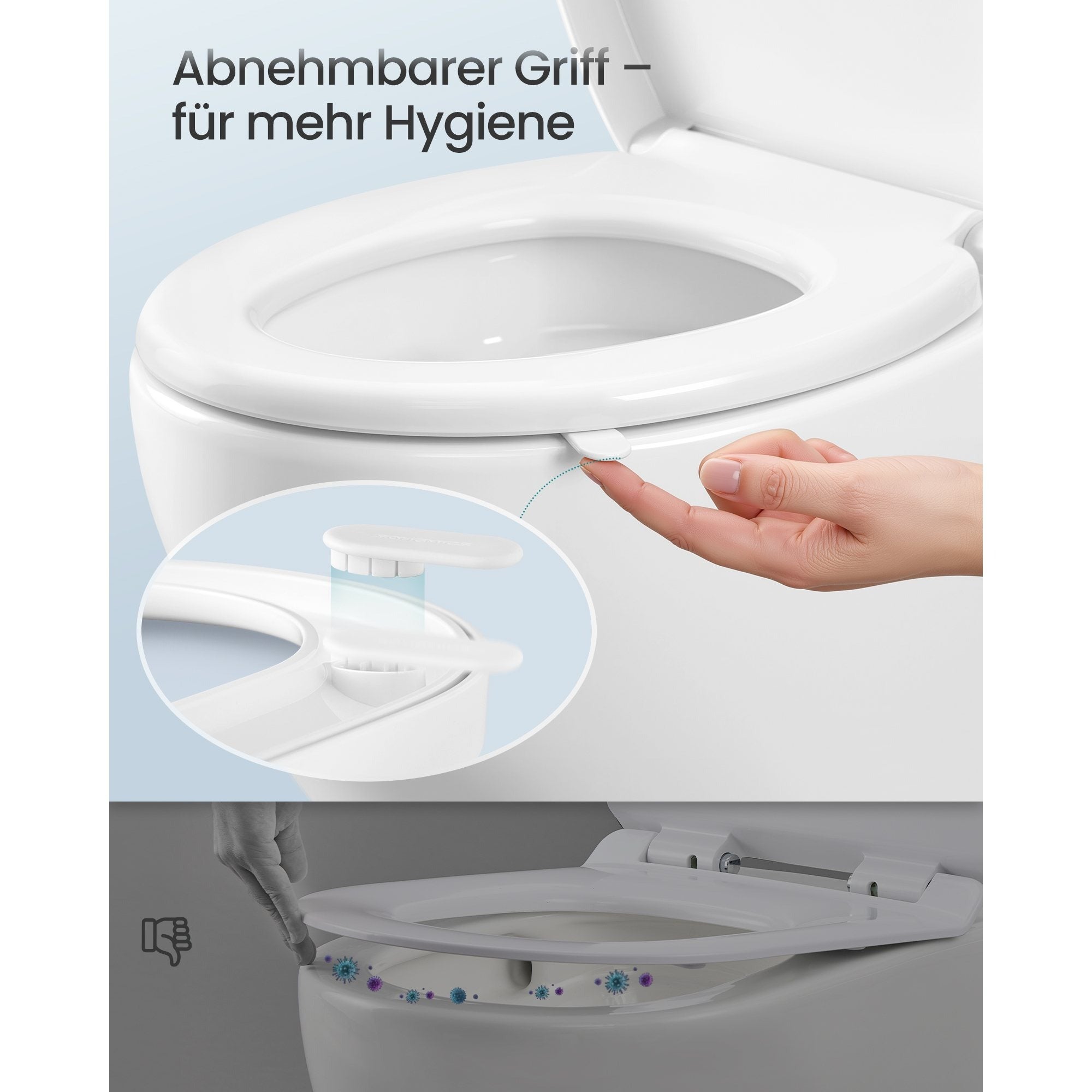 WC-Sitz, Kunststoff für Fahrzeug und unterwegs – Detailansicht 7