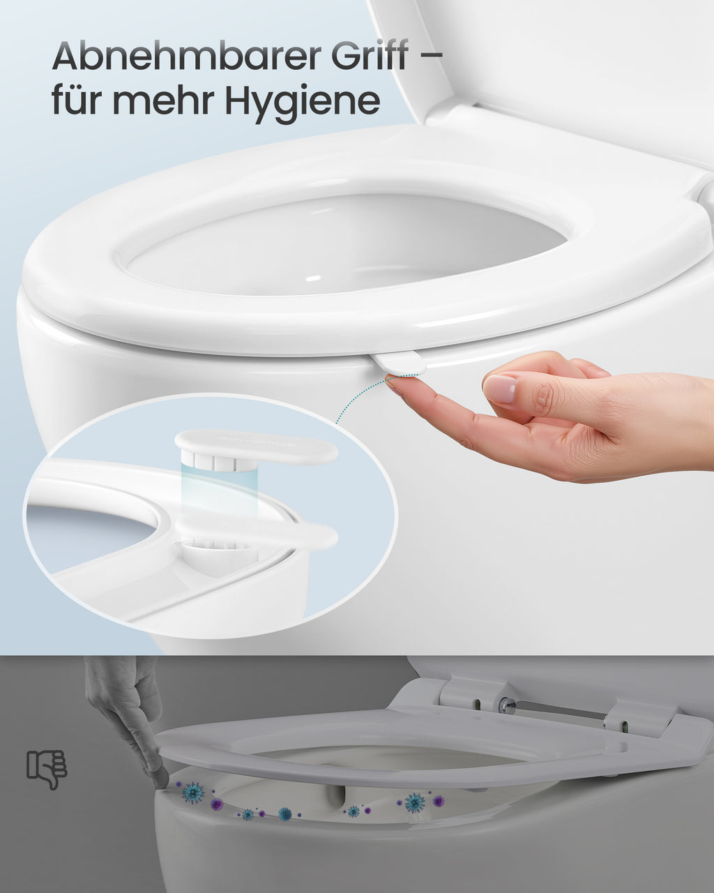 WC-Sitz, Kunststoff für Fahrzeug und unterwegs – Detailansicht 20