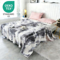 Weihnachtsgeschenk-Decke, Tie-Dye-Grau für Weihnachten und Alltag – Detailansicht 8