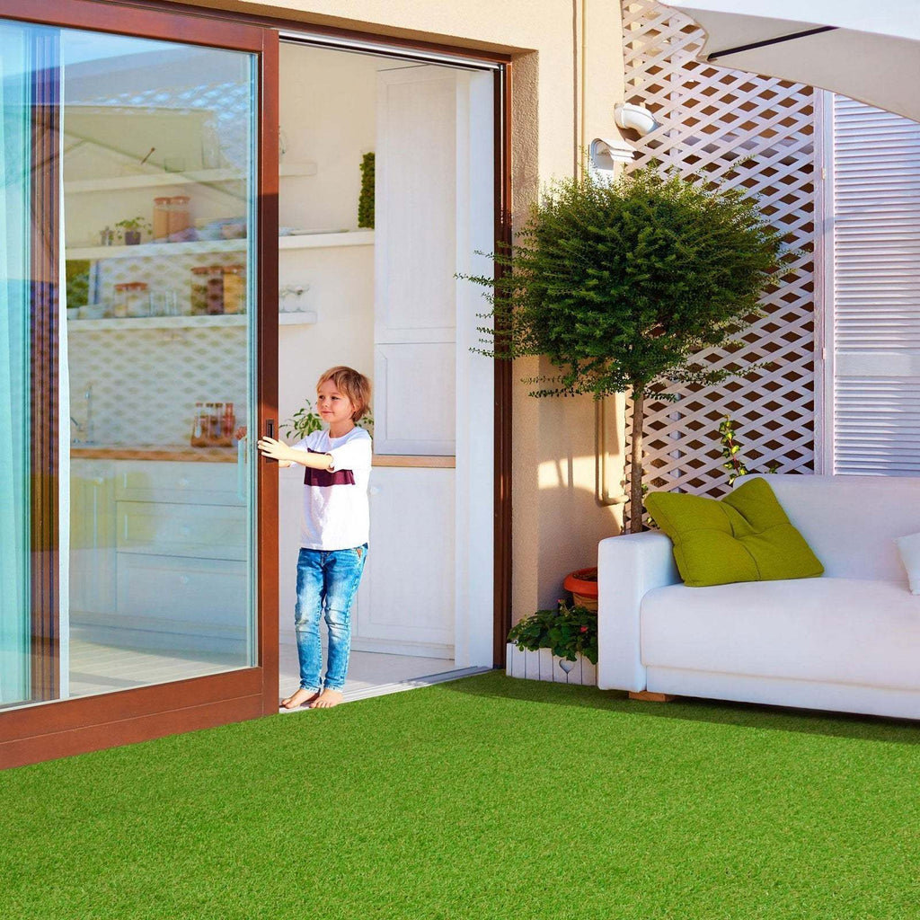 Wetterfester Kunstrasen, Kunststoff für Garten und Terrasse – Detailansicht 9