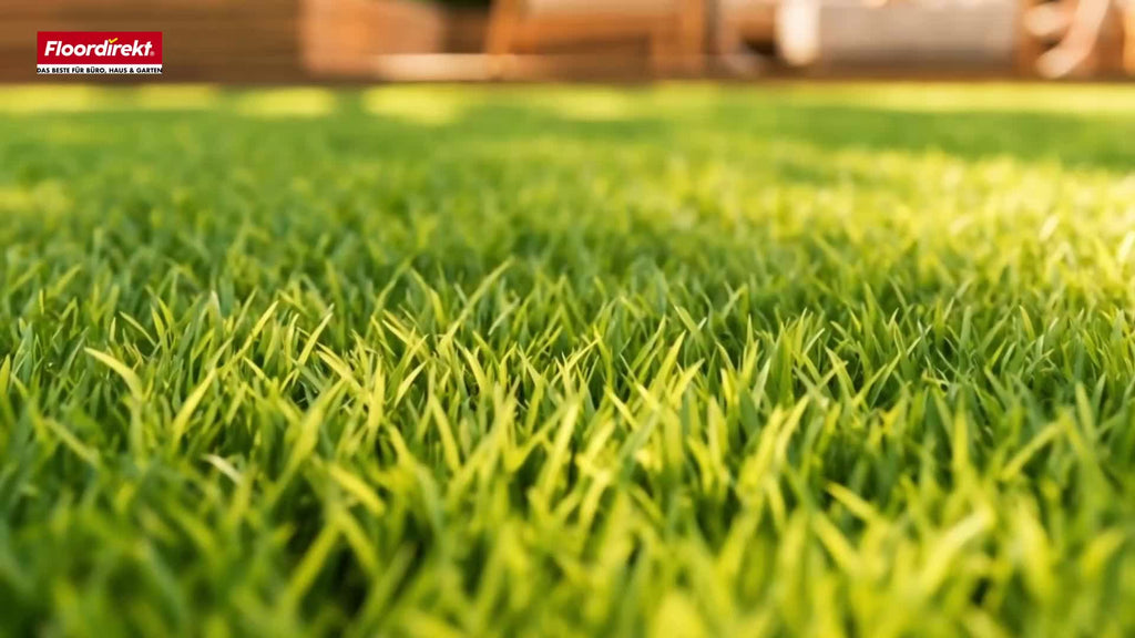 Wetterfester Kunstrasen, Kunststoff für Garten und Terrasse – Detailansicht 19