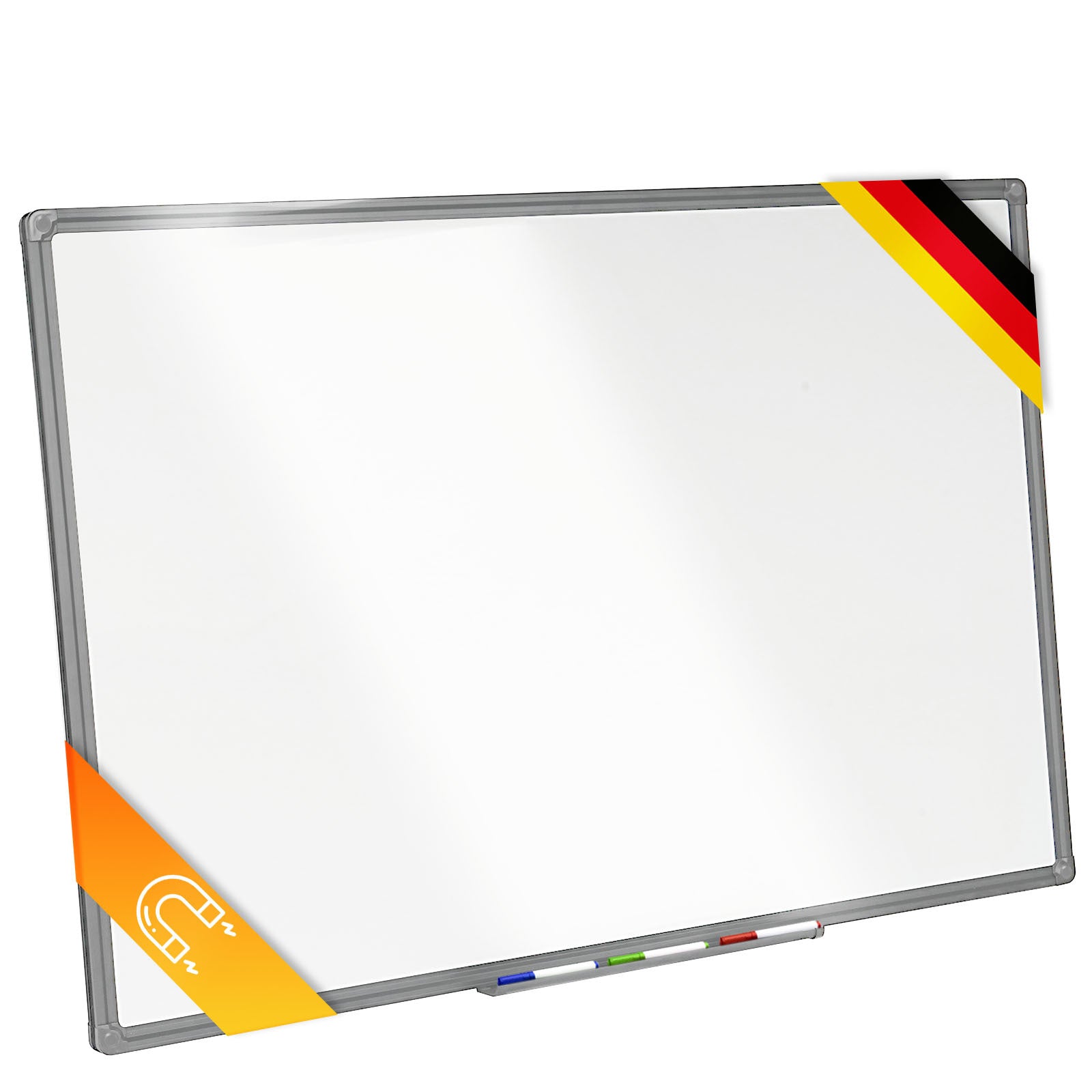 Whiteboard Magnettafel, schwarzer Rahmen für Büro und Homeoffice – Detailansicht 4