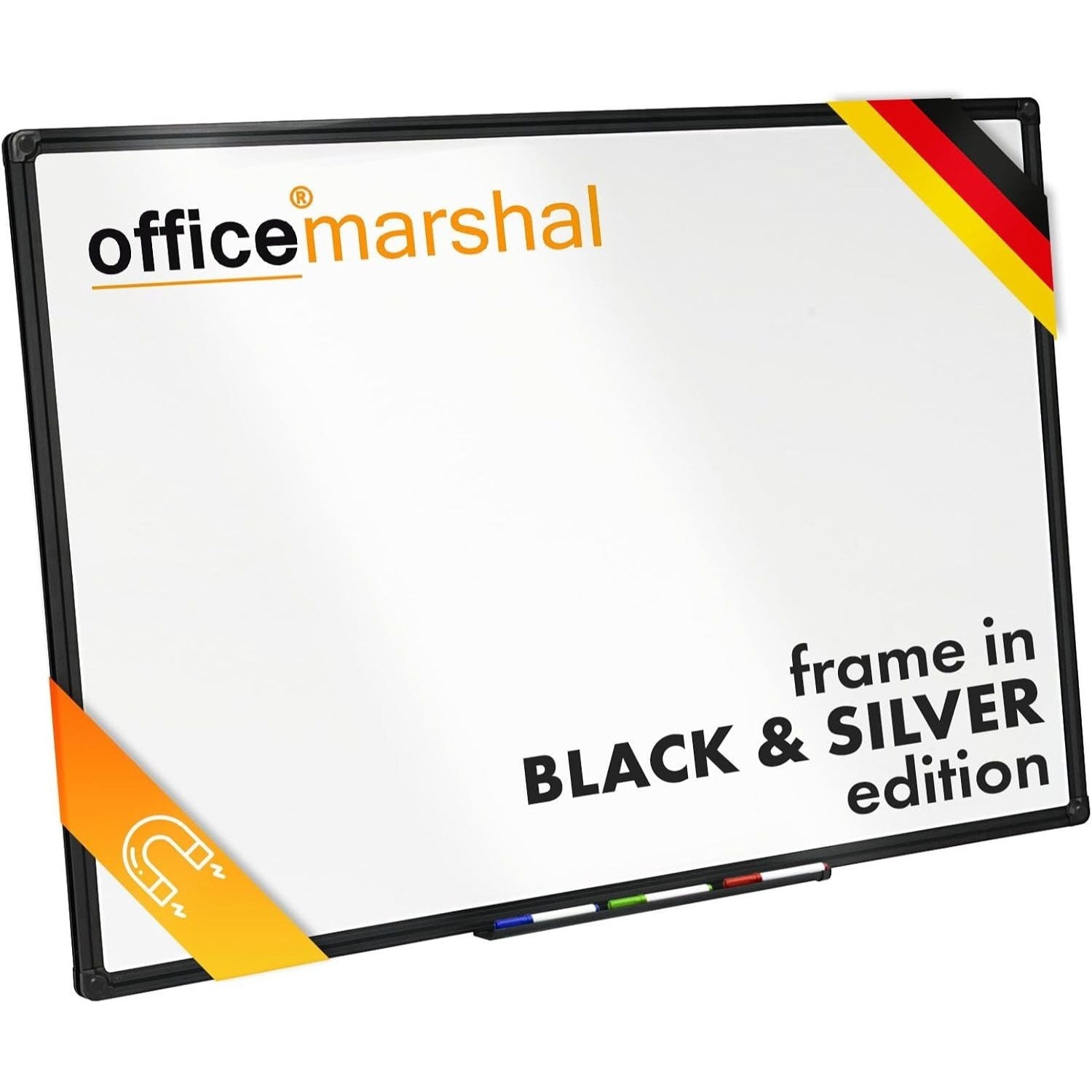 Whiteboard Magnettafel, schwarzer Rahmen für Büro und Homeoffice – Detailansicht 10