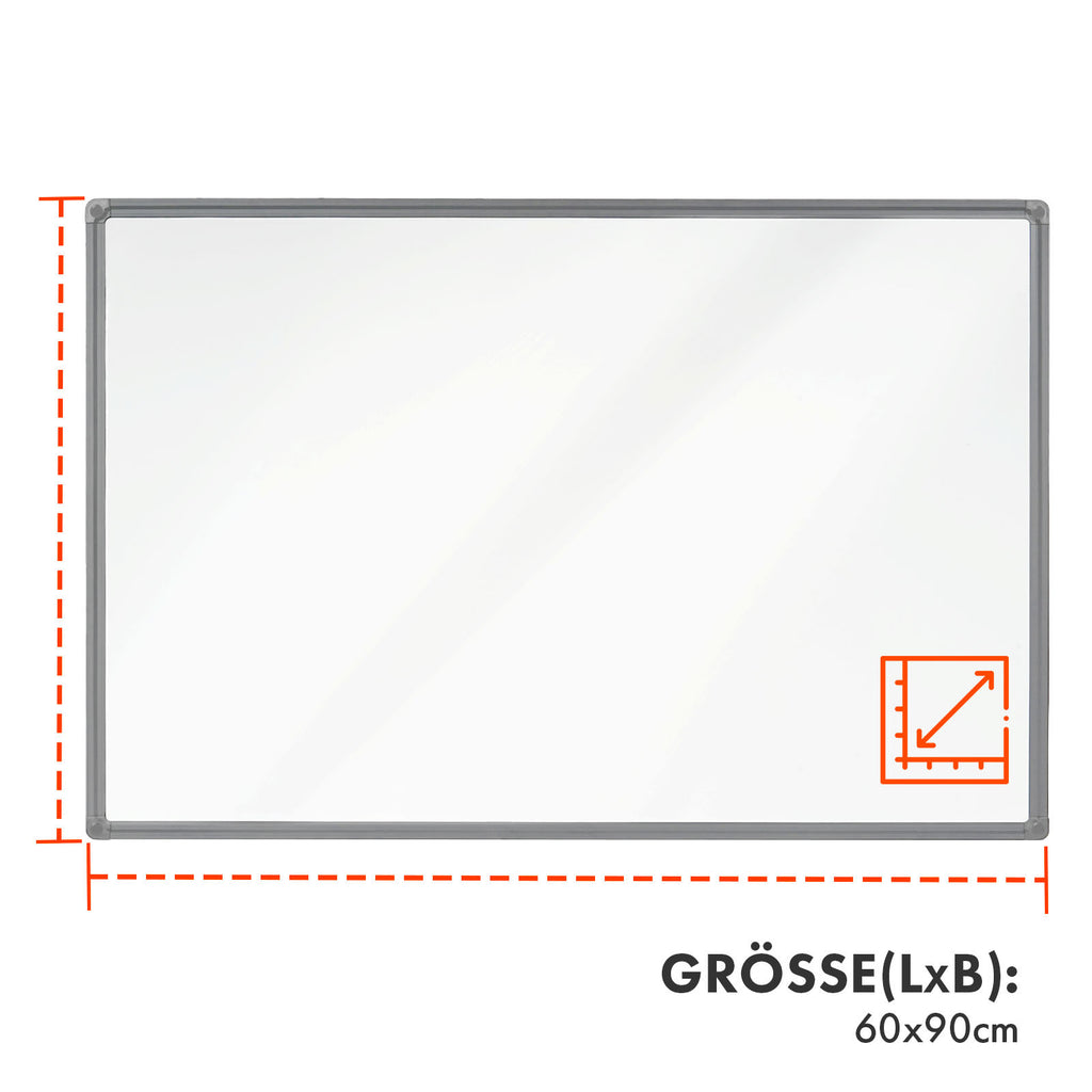 Whiteboard Magnettafel, schwarzer Rahmen für Büro und Homeoffice – Detailansicht 16