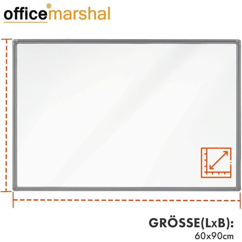 Whiteboard Magnettafel, schwarzer Rahmen für Büro und Homeoffice – Detailansicht 27