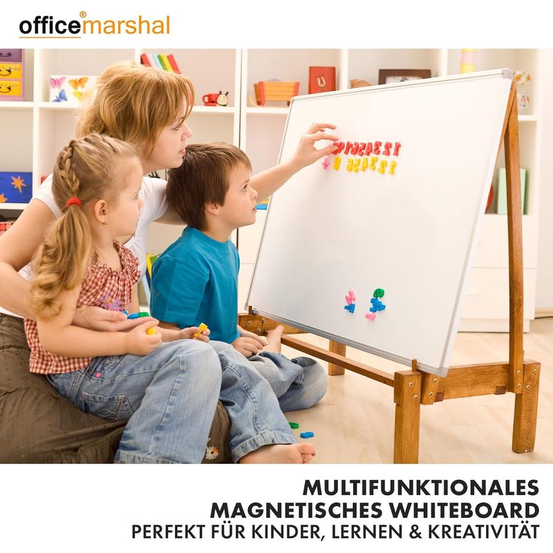 Whiteboard Magnettafel, schwarzer Rahmen für Büro und Homeoffice – Detailansicht 32