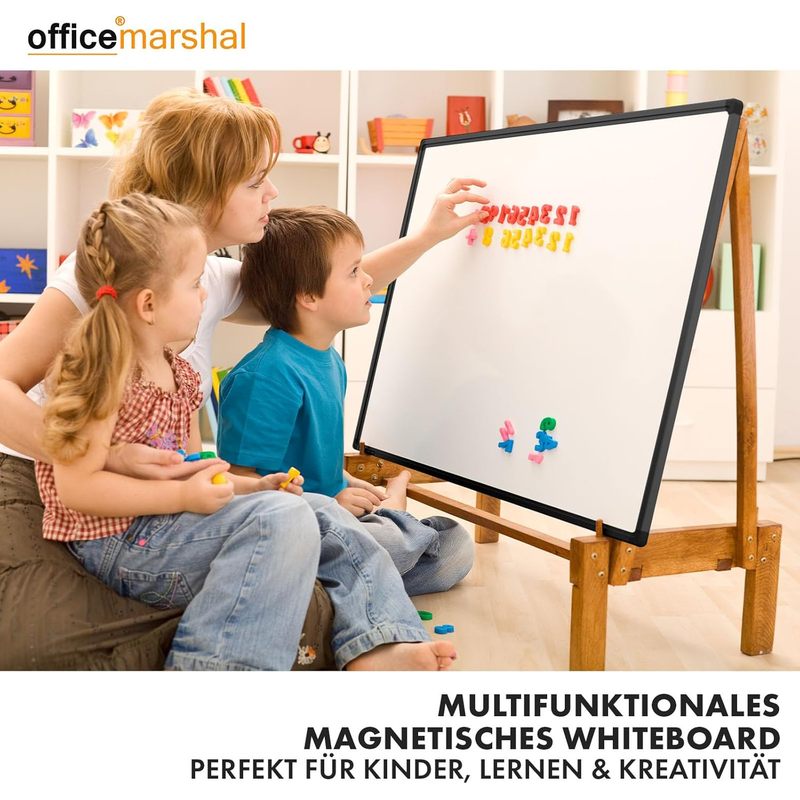 Whiteboard Magnettafel, schwarzer Rahmen für Büro und Homeoffice – Detailansicht 39