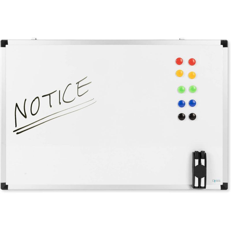 Whiteboard Magnettafel, schwarzer Rahmen für Büro und Homeoffice – Detailansicht 49