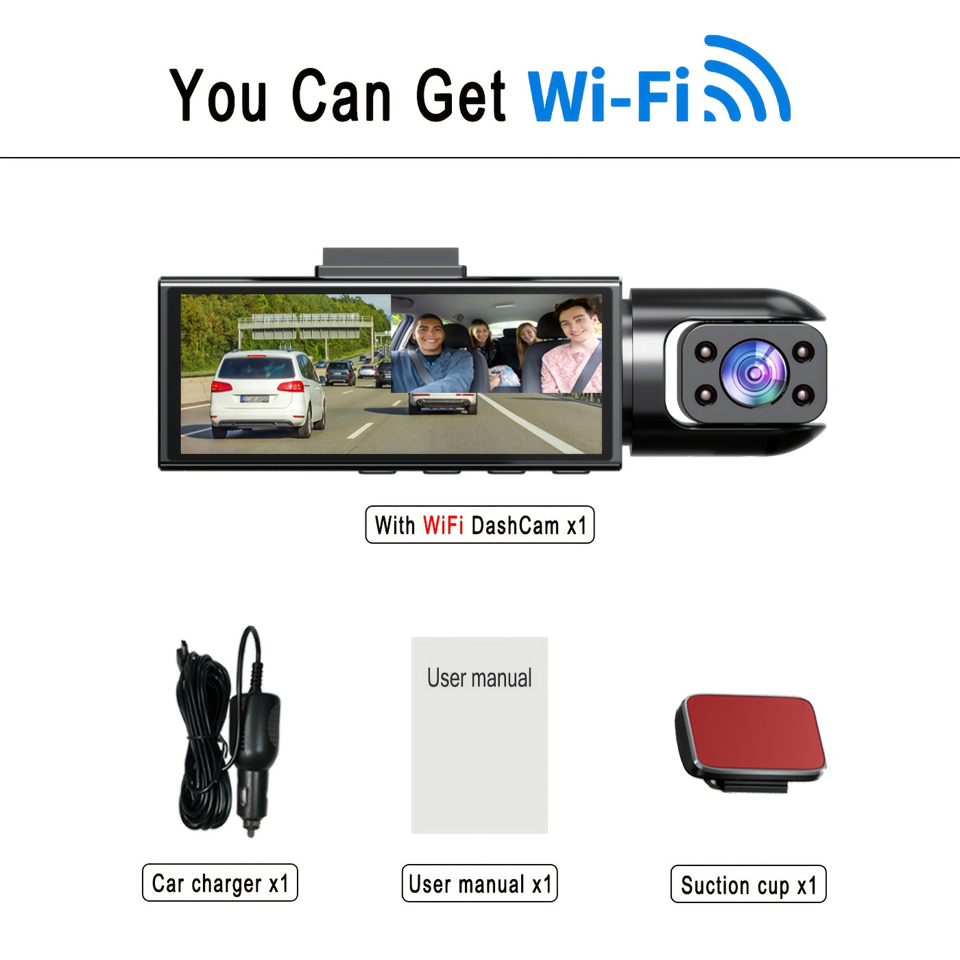 Wifi Dashcam, Keine SD-Karte für Fahrzeug und unterwegs – Detailansicht 2