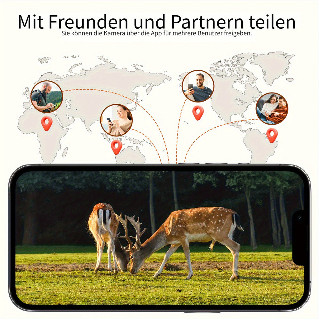 Wildkamera, 24/7 Überwachung für unterwegs und Handy Wiedergabe – Detailansicht 4