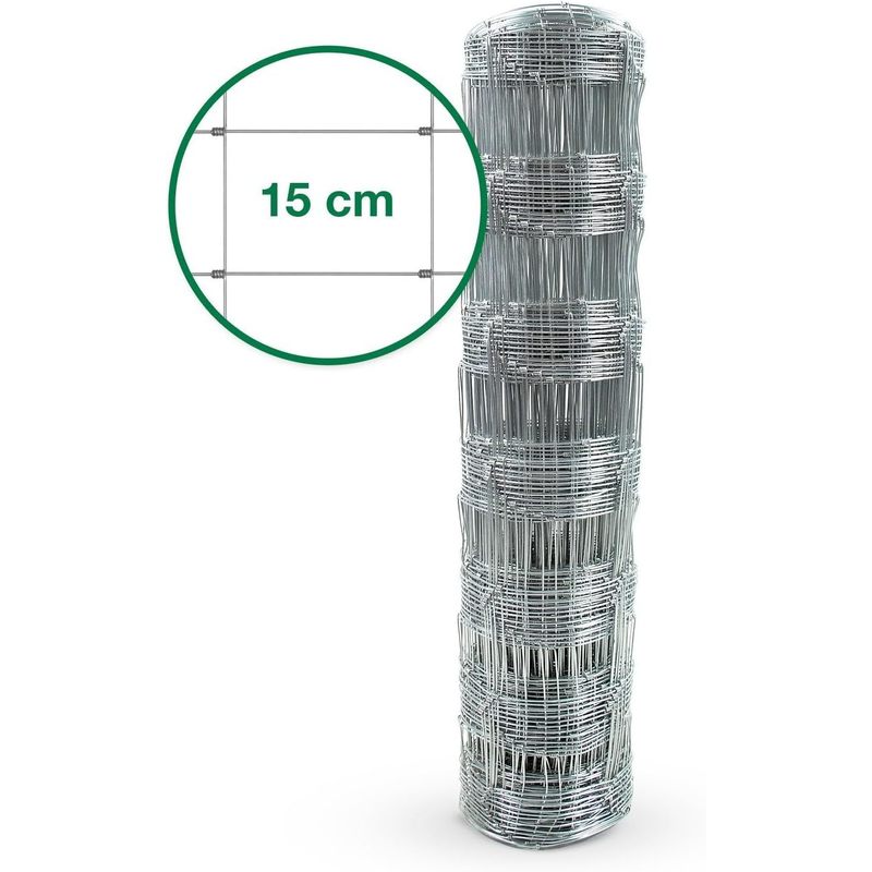 Wildzaun - Verzinkt in Fachhandel-Qualität, 15 cm für Alltag und Zuhause – Detailansicht 2