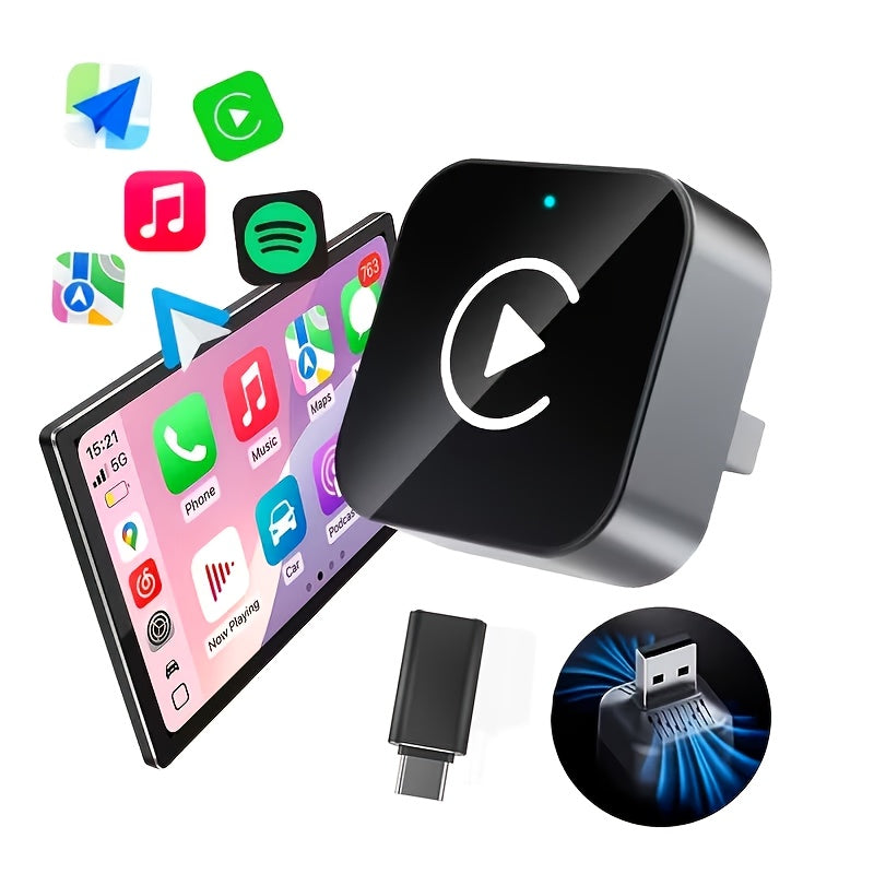 Wireless Carplay Adapter, kabellos für Fahrzeug und unterwegs – Hauptansicht