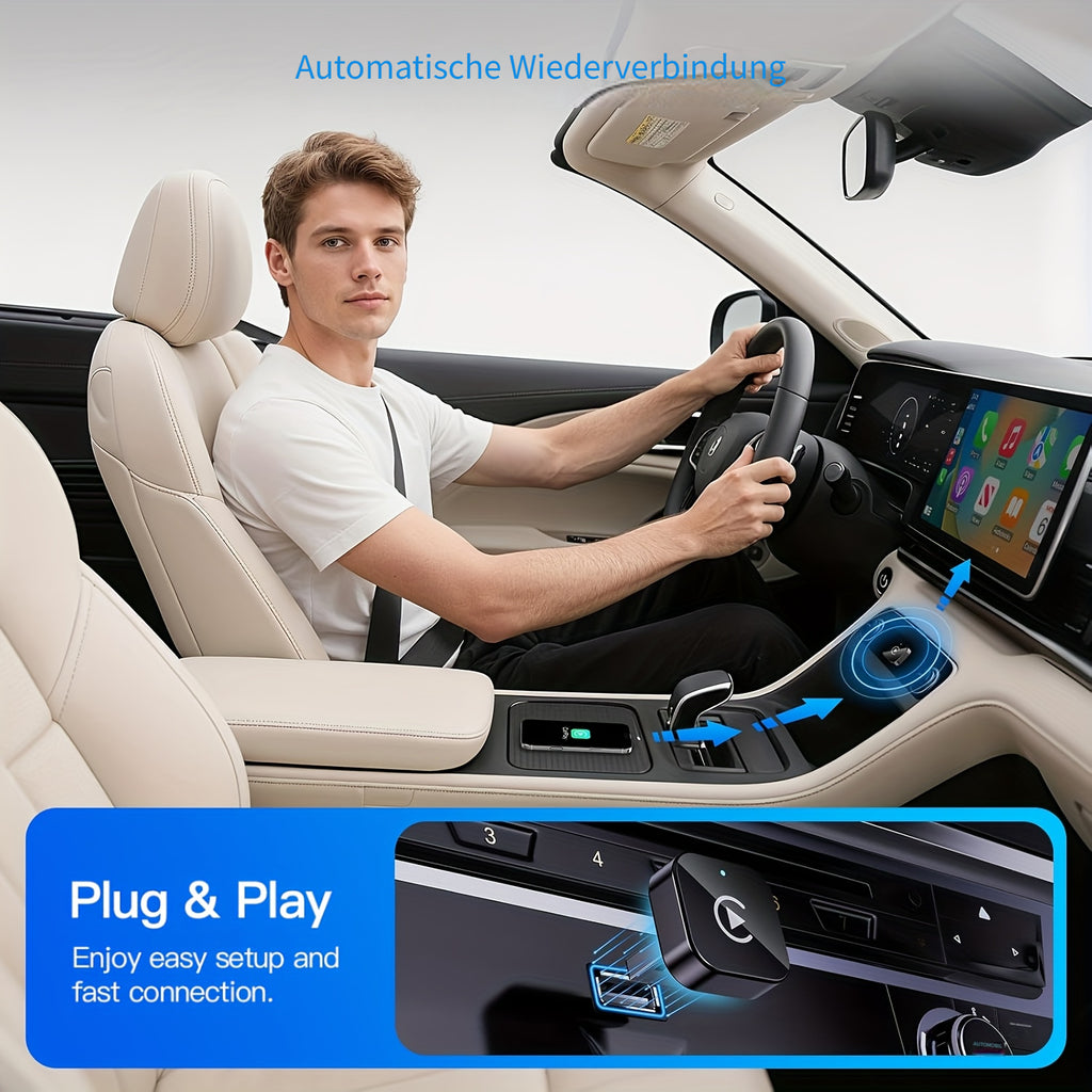 Wireless Carplay Adapter, kabellos für Fahrzeug und unterwegs – Detailansicht 9