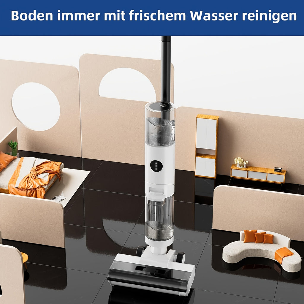 Wischmopp-Set, ED12 Akku-Nass-Trocken-Sauger für Hartböden für Zuhause und Vorratsraum – Detailansicht 7