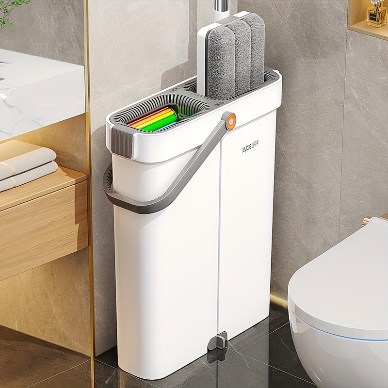 Wischmopp-Set mit Eimer, Wischmopp+Metallstange+Eimer+4 Tücher für Zuhause und Vorratsraum – Detailansicht 30