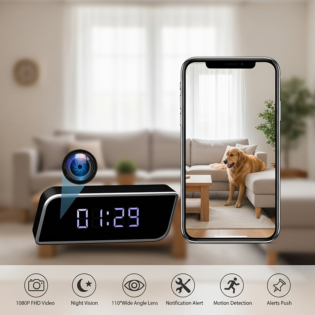 WLAN-Uhrenkamera, 1 Stk für Zuhause und unterwegs – Detailansicht 6