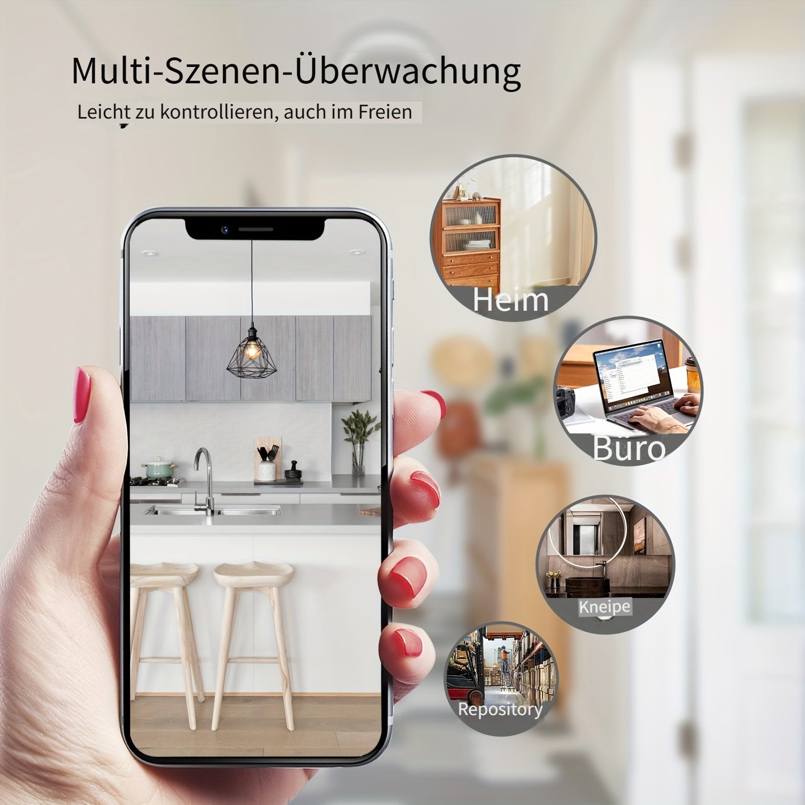 WLAN-Uhrenkamera, 32G für Zuhause und unterwegs – Detailansicht 7