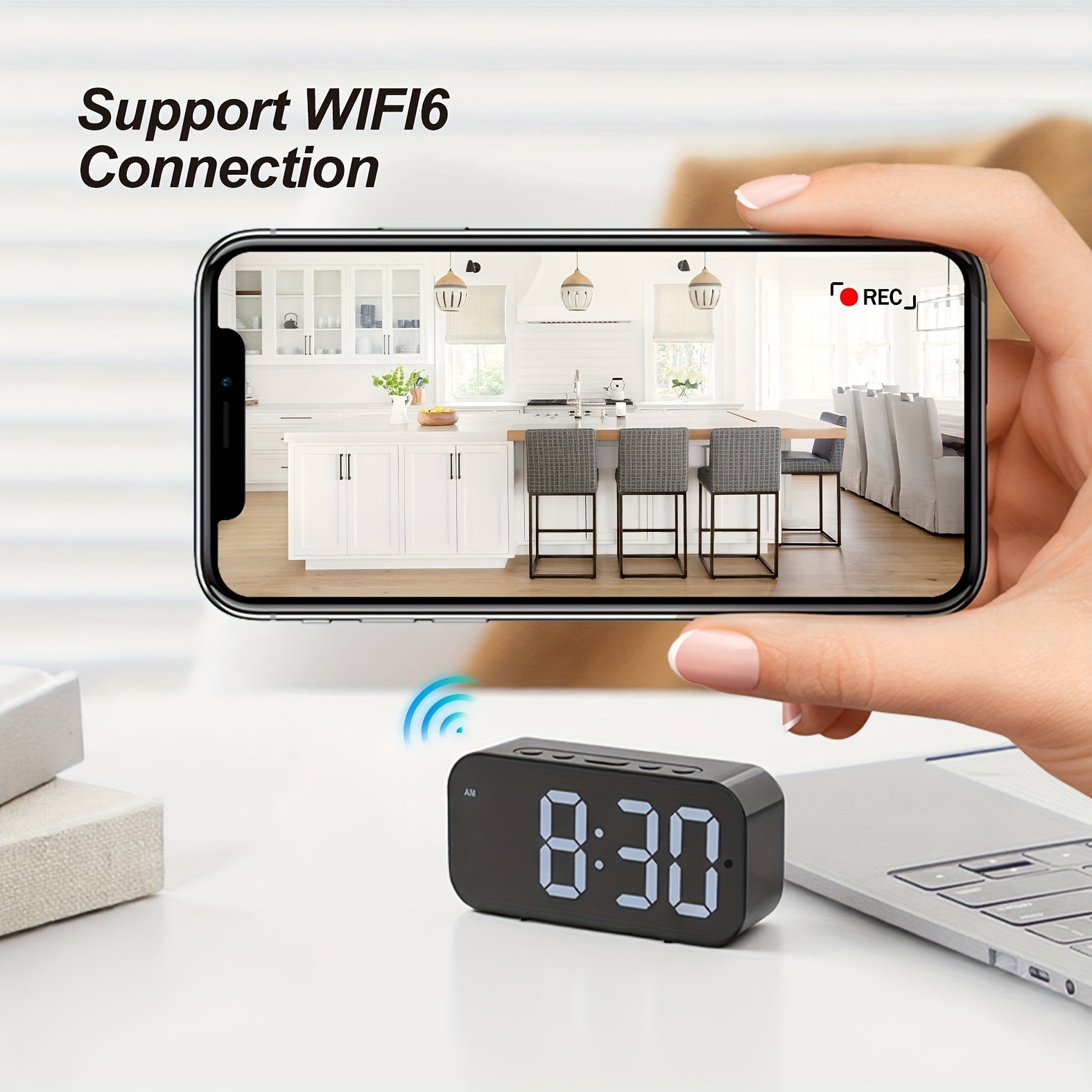 WLAN-Uhrenkamera, 32G für Zuhause und unterwegs – Detailansicht 15