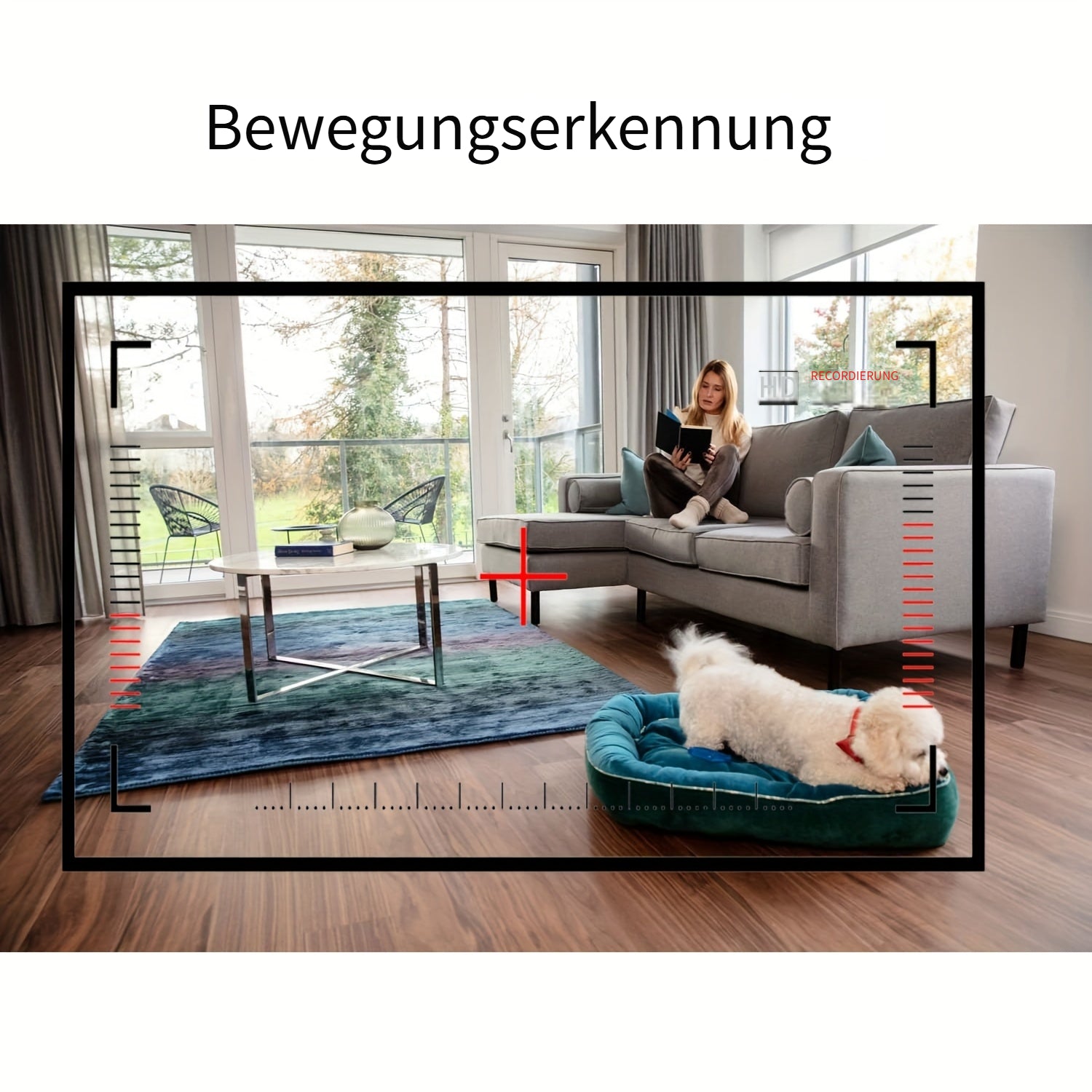 WLAN-Uhrenkamera, Schwarz für Zuhause und unterwegs – Detailansicht 2